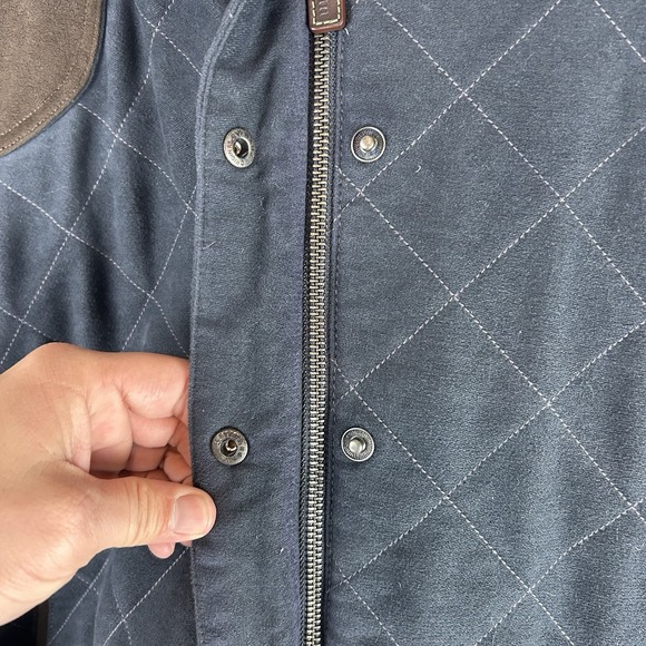 LL Bean Gore Tex Snap Button Quilted Insulated Wool Lined Zip Jacket Womens XL - Picture 9 of 16